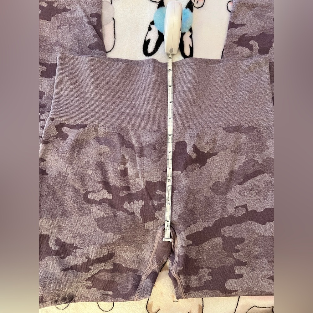 Purple Camouflage Women's Leggings - Picture 3 of 7